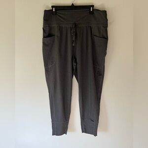 Fabletics Grey 7/8th Length High Waisted Jogger Pants, Size XXL Women’s